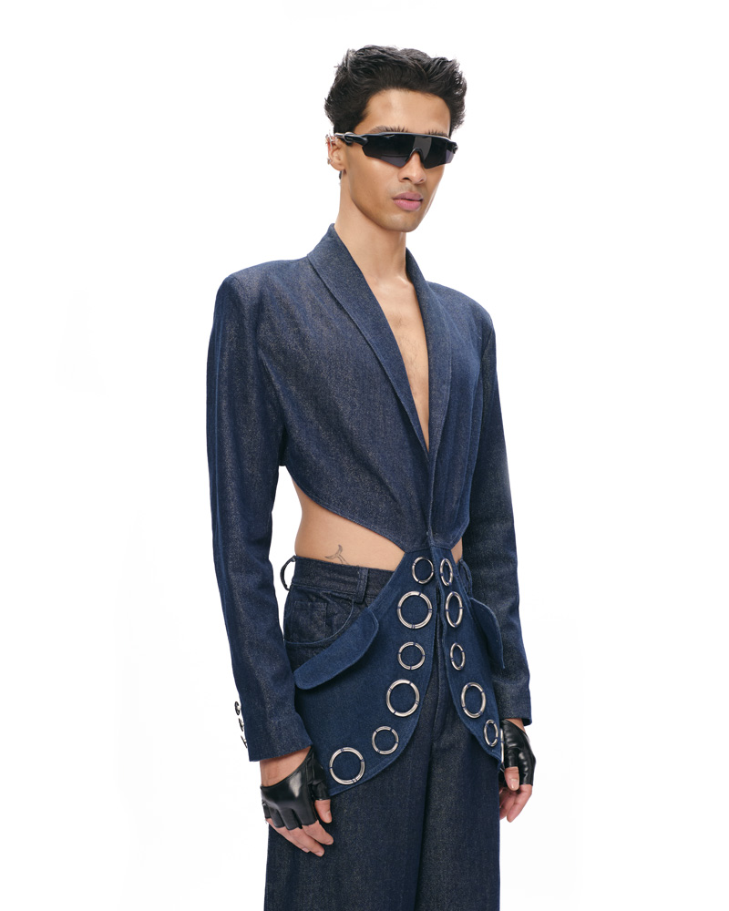 Undone Blazer — Blue - Image 4
